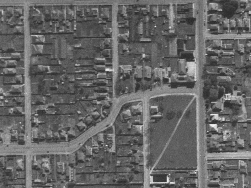 71 London Street from the air, 1940-1944
