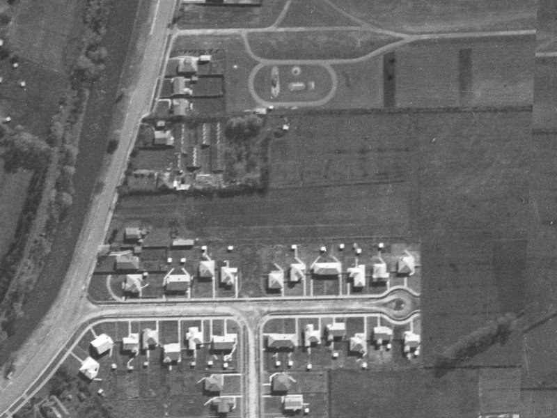 15-17 Mabel Howard Place from the air, 1940-1944