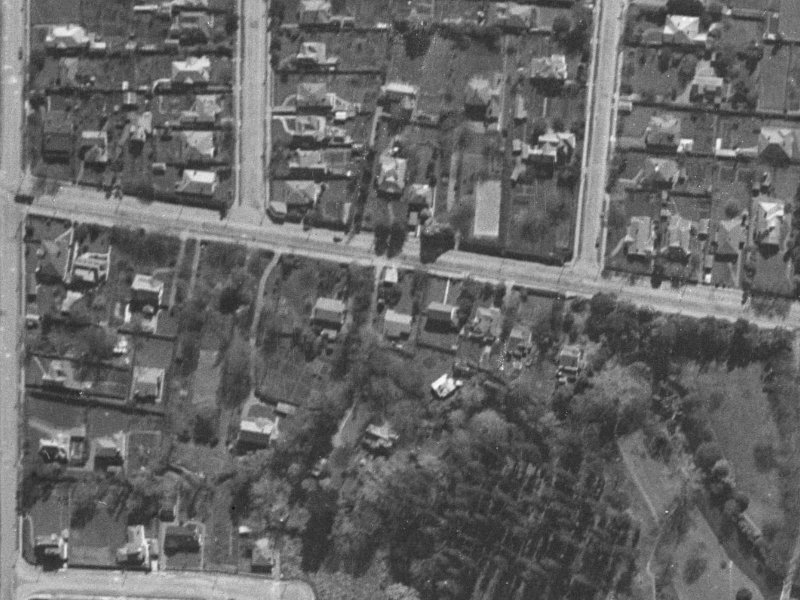 87 Fendalton Road from the air, 1940-1944