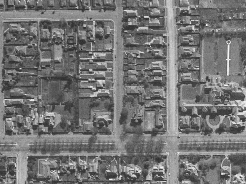 14 Springfield Road from the air, 1940-1944
