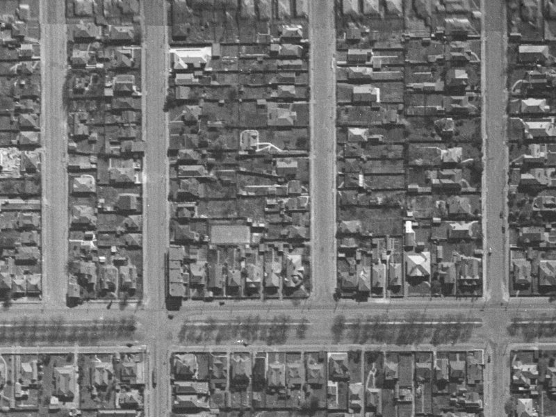 13A Sherborne Street from the air, 1940-1944