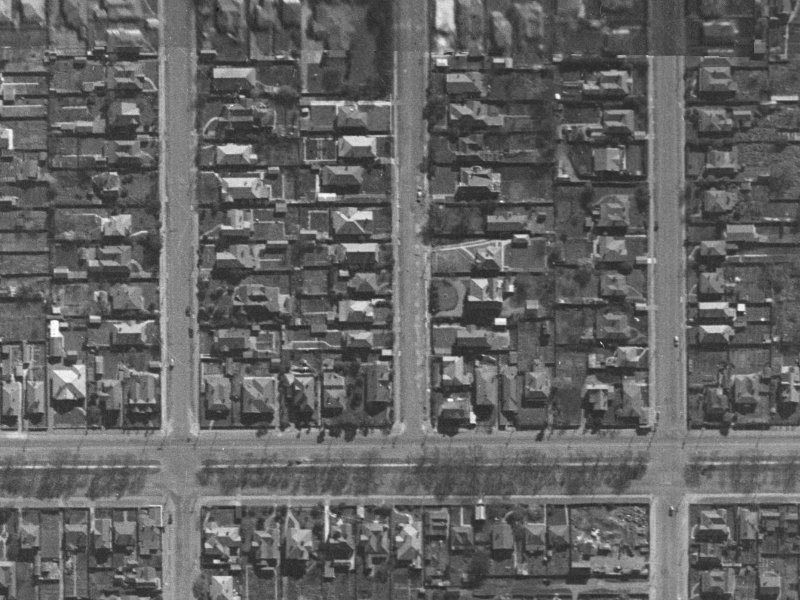 17 Bishop Street from the air, 1940-1944