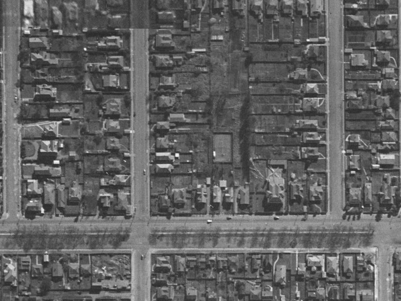 245A Bealey Avenue from the air, 1940-1944