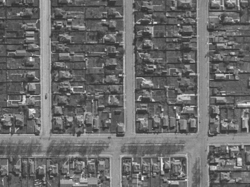 9A Champion Street from the air, 1940-1944