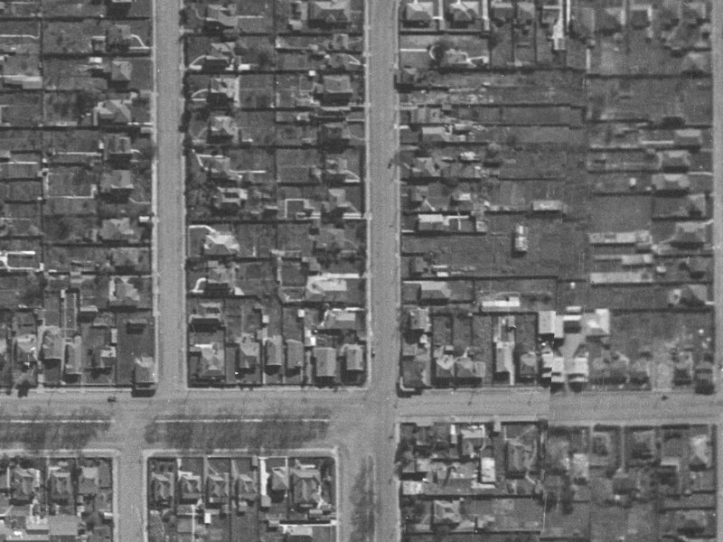 14 Whitmore Street from the air, 1940-1944