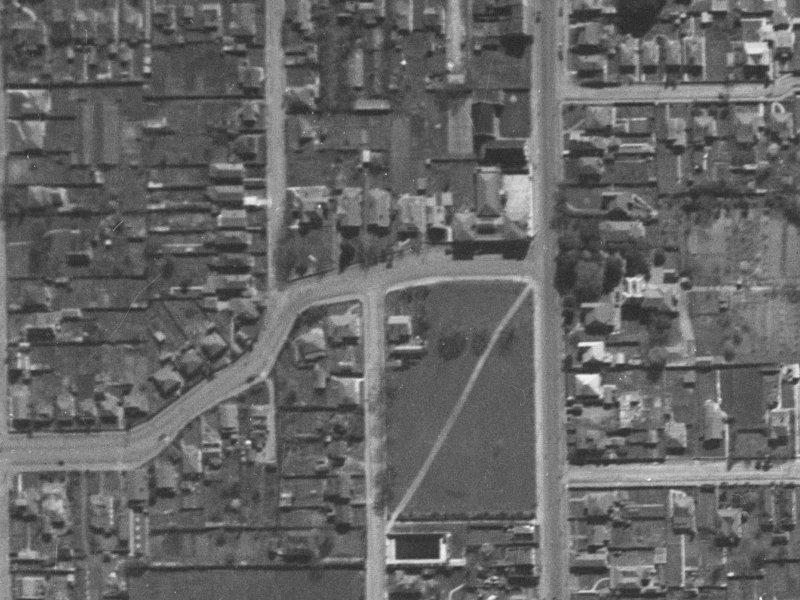 24–26 Pavitt Street from the air, 1940-1944