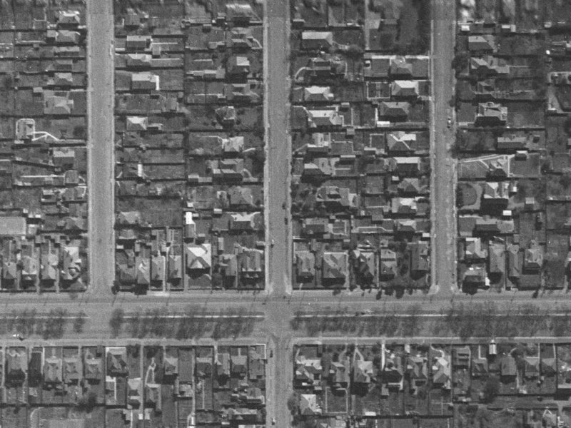 374 Manchester Street from the air, 1940-1944
