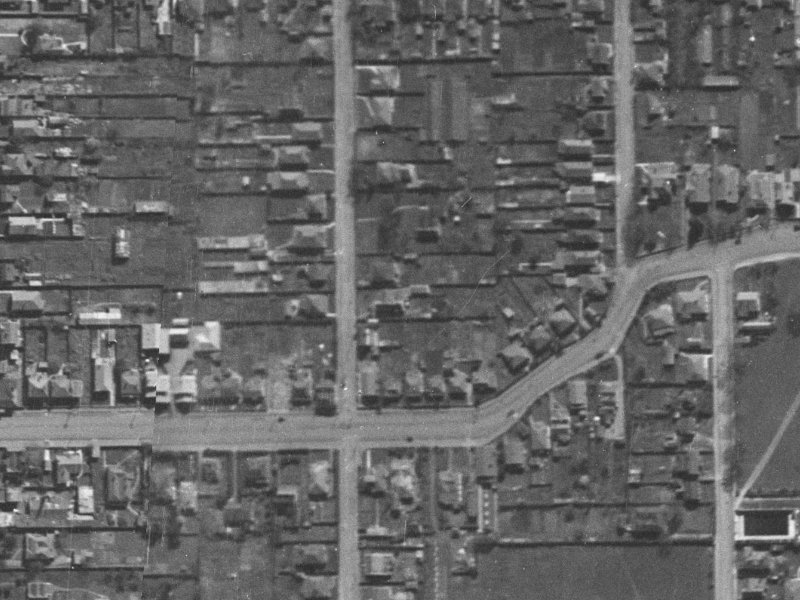 50 Perth Street from the air, 1940-1944