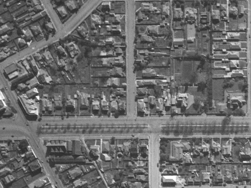 7 Stoneyhurst Street from the air, 1940-1944