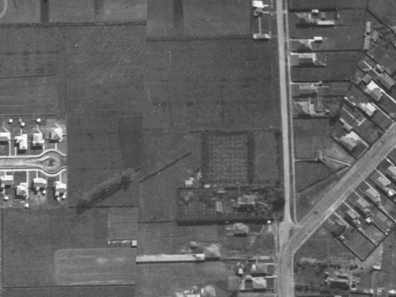 3–13 Braemar Place from the air, 1940-1944