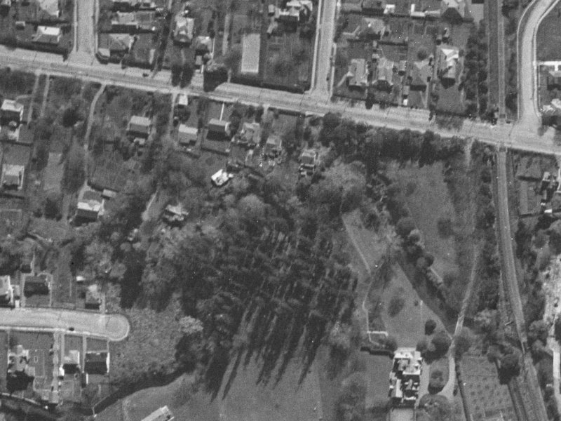 108 Harakeke Street from the air, 1940-1944