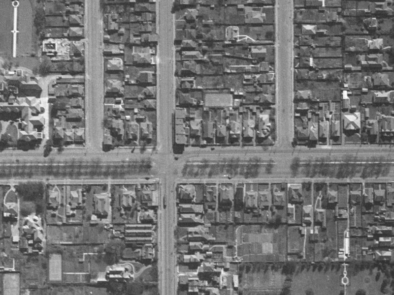 163 Bealey Avenue from the air, 1940-1944