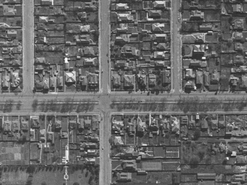 1 Bishop Street from the air, 1940-1944