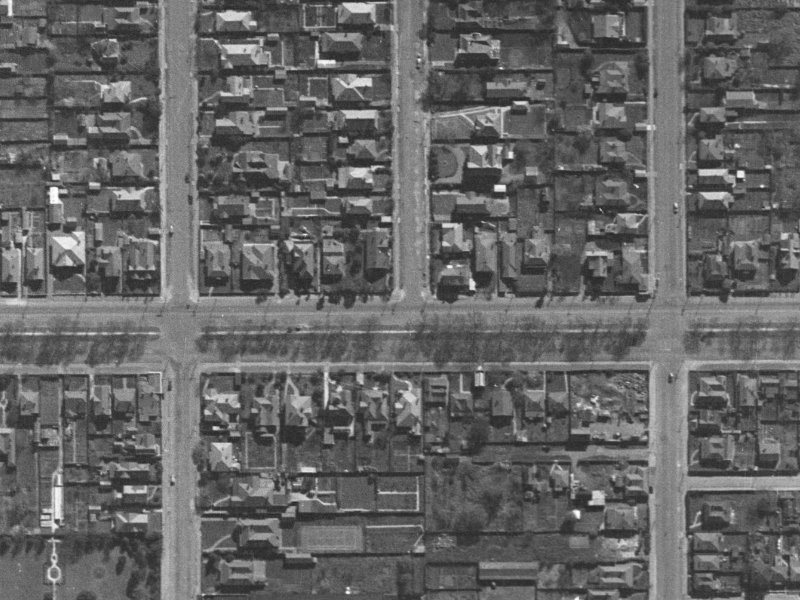 1 Bishop Street from the air, 1940-1944