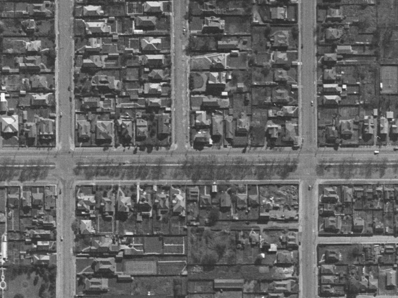 6 Bishop Street from the air, 1940-1944