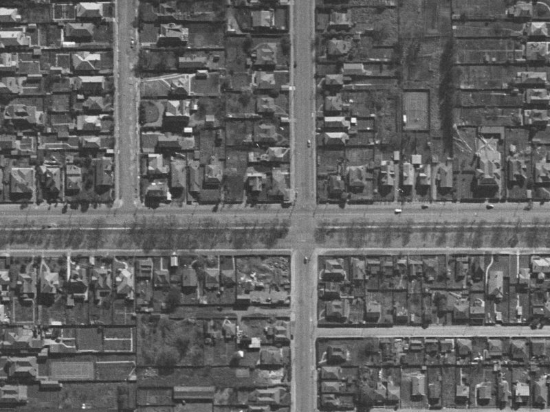 237 Bealey Avenue from the air, 1940-1944