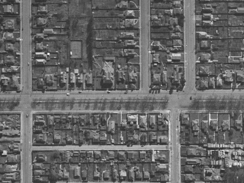 271 Bealey Avenue from the air, 1940-1944