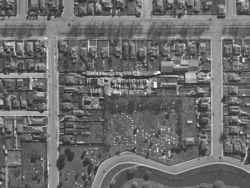 299 Bealey Avenue from the air, 1940-1944