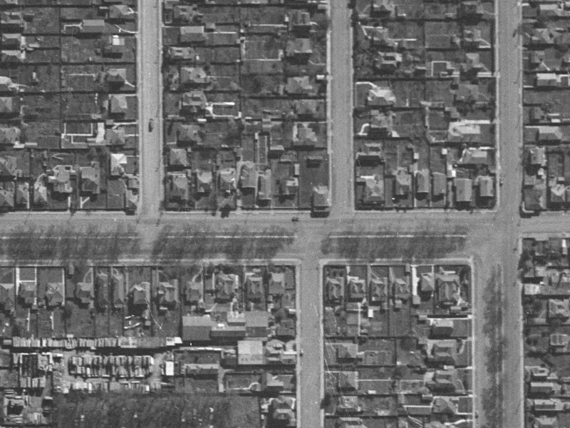319 Bealey Avenue from the air, 1940-1944