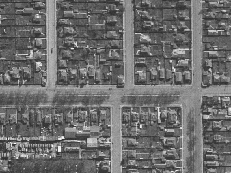 324 Bealey Avenue from the air, 1940-1944