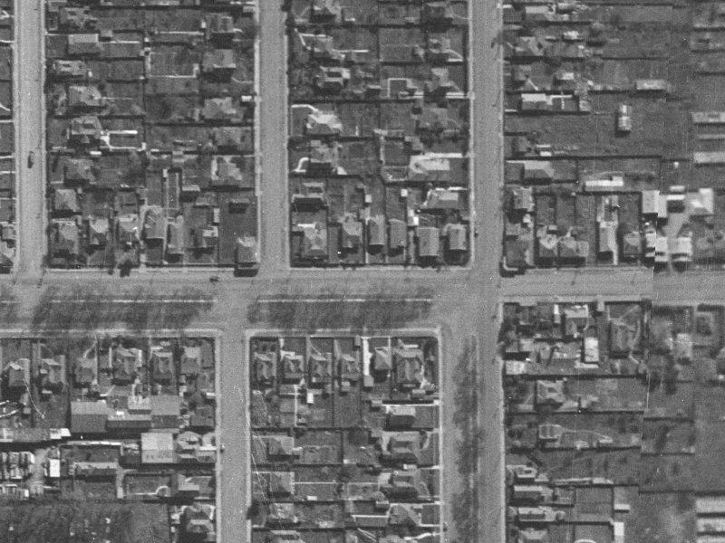 335 Bealey Avenue from the air, 1940-1944