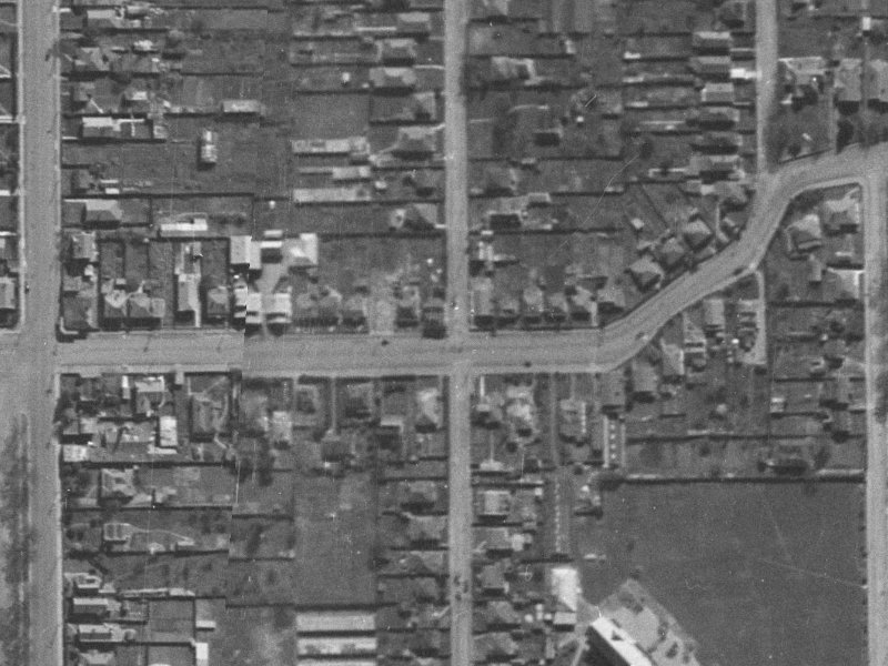 40 Perth Street from the air, 1940-1944