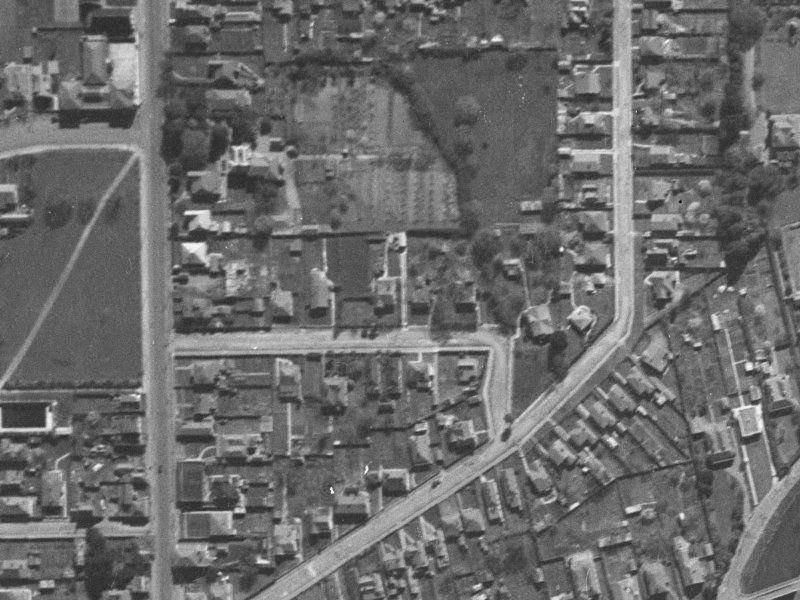 17 Warwick Street from the air, 1940-1944