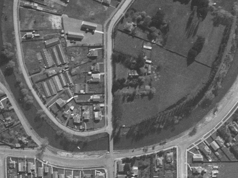 8 Gayhurst Road from the air, 1940-1944