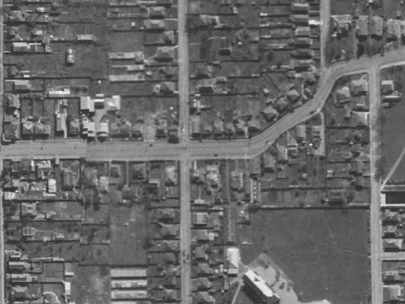 36 London Street from the air, 1940-1944