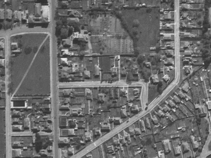 Warwick Street from the air, 1940-1944