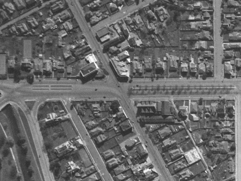 24 Bealey Avenue from the air, 1940-1944