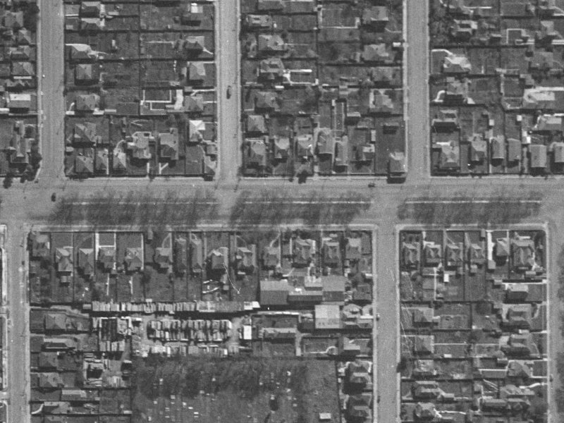 306 Bealey Avenue from the air, 1940-1944