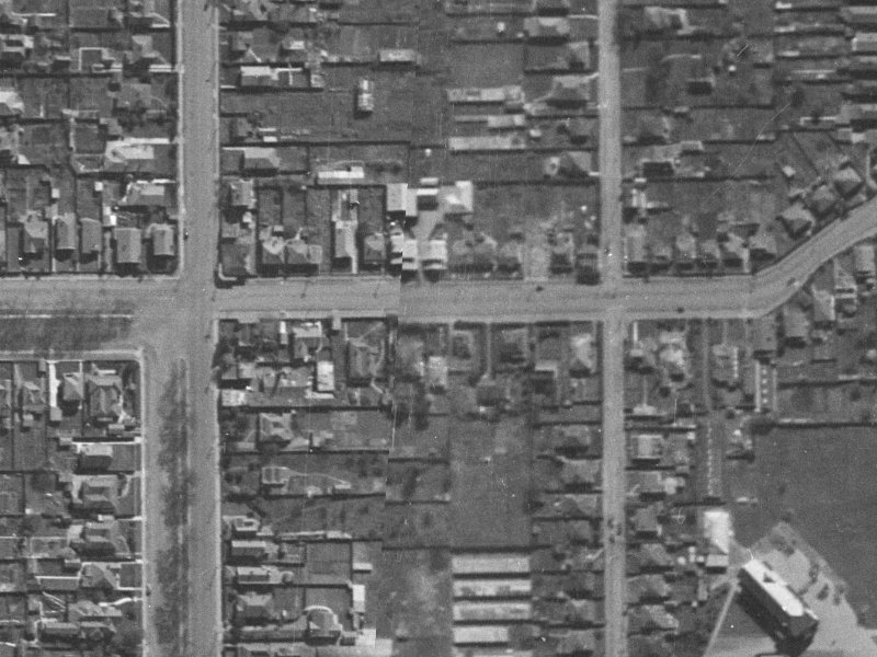 21 London Street from the air, 1940-1944