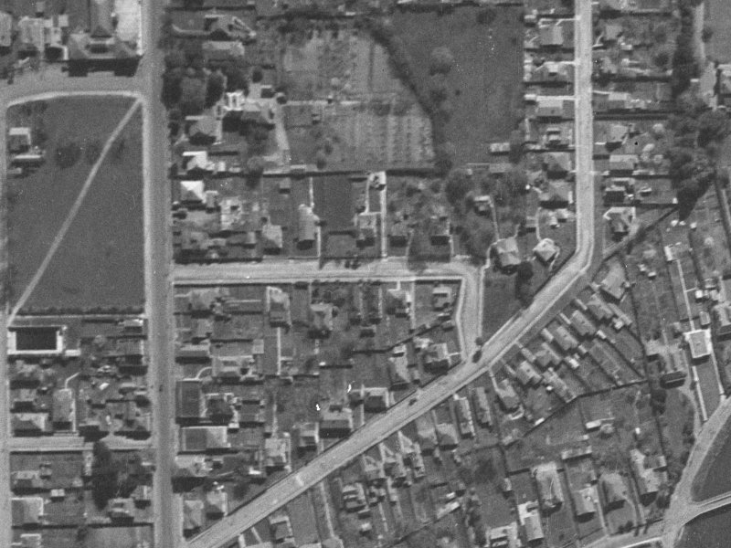 22 Warwick Street from the air, 1940-1944