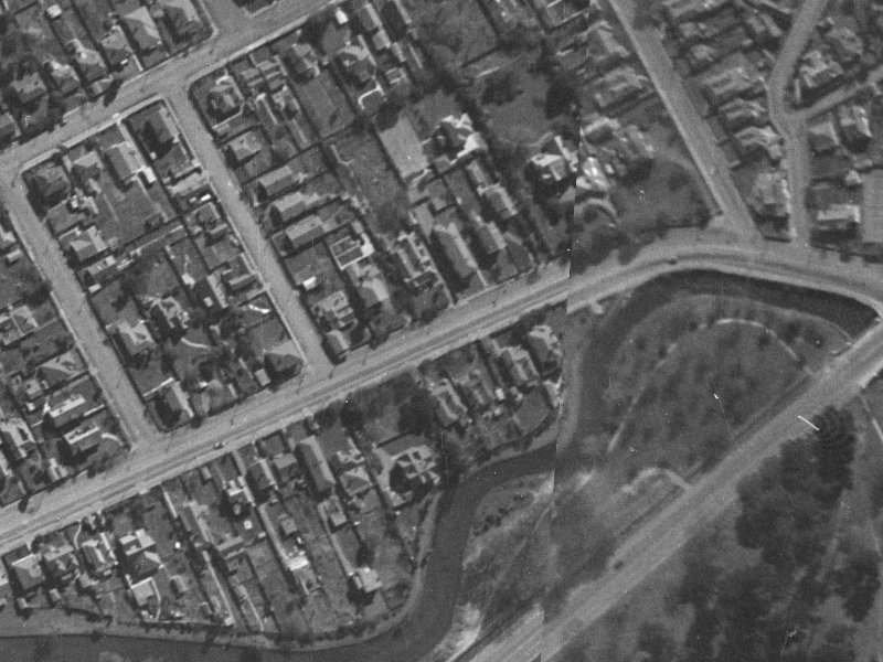 73 Carlton Mill Road from the air, 1940-1944
