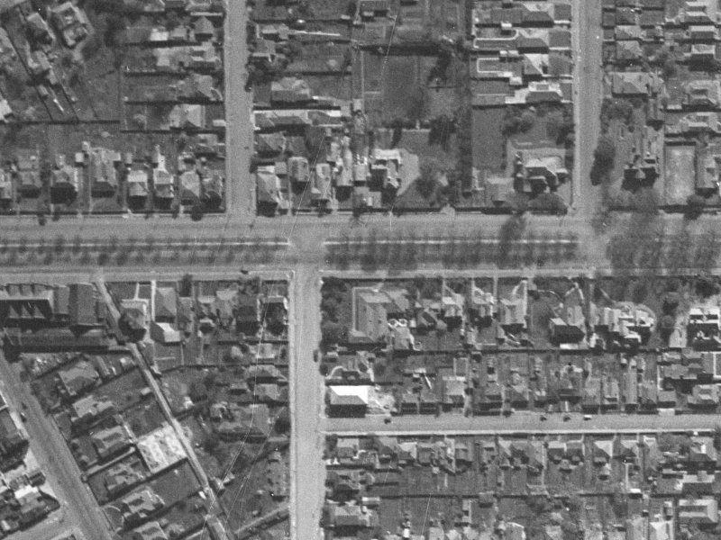 72 Bealey Avenue from the air, 1940-1944