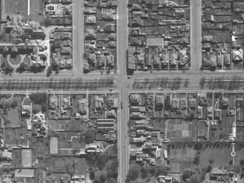 144 Bealey Avenue from the air, 1940-1944