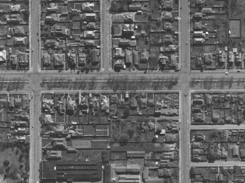 210 Bealey Avenue from the air, 1940-1944
