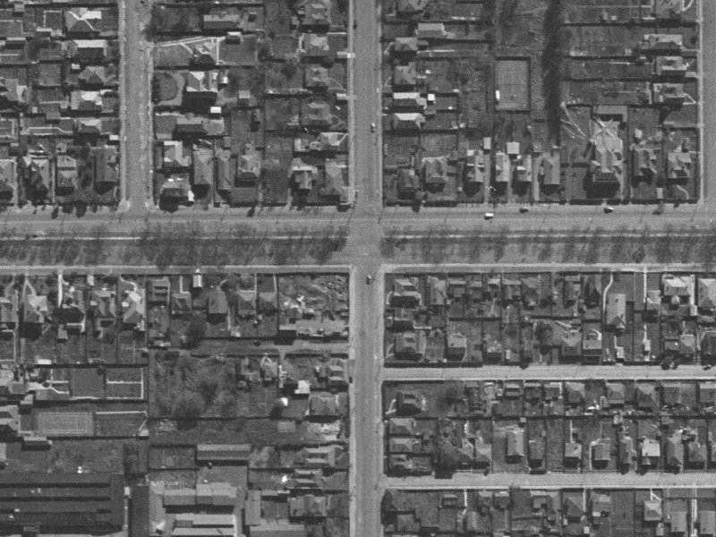 228 Bealey Avenue from the air, 1940-1944