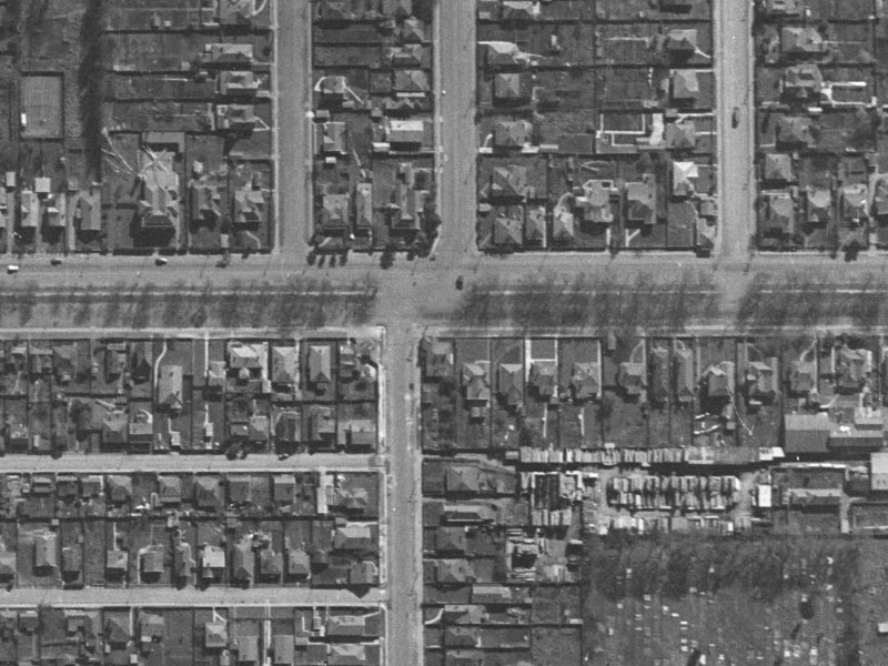 252 Bealey Avenue from the air, 1940-1944