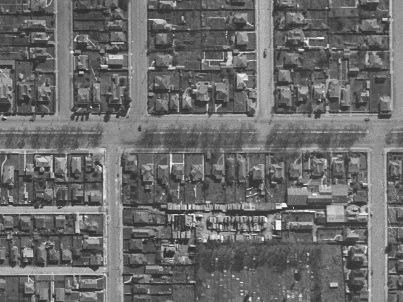 258 Bealey Avenue from the air, 1940-1944