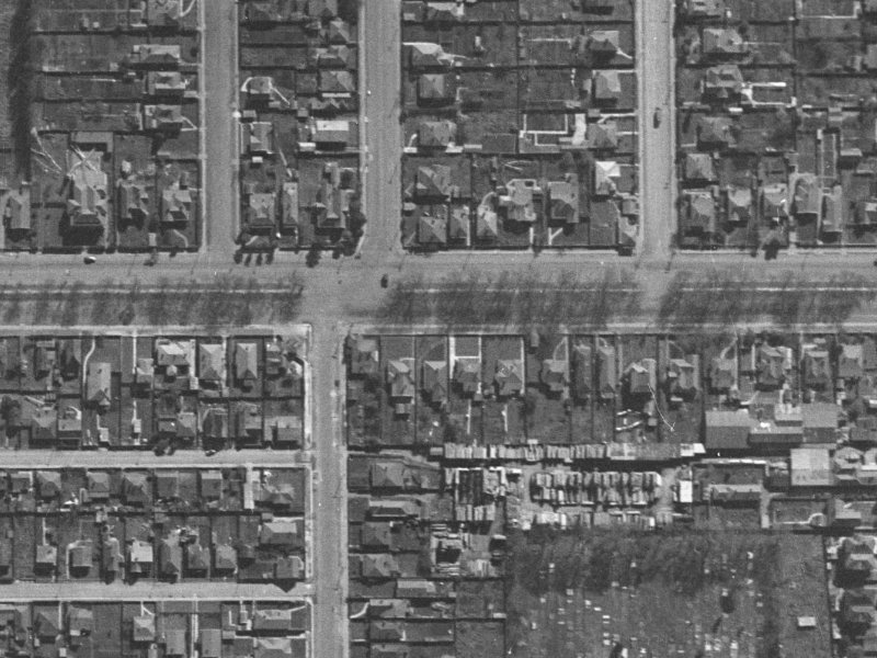 280 Bealey Avenue from the air, 1940-1944