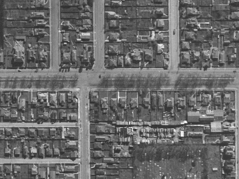 282 Bealey Avenue from the air, 1940-1944