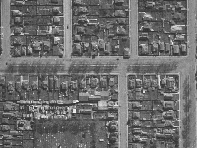 310 Bealey Avenue from the air, 1940-1944