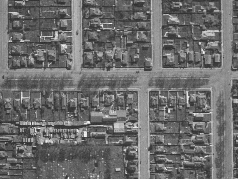 312 Bealey Avenue from the air, 1940-1944