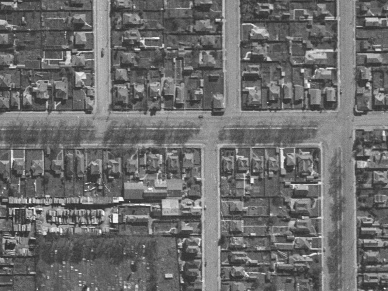 5/25 Churchill Street from the air, 1940-1944