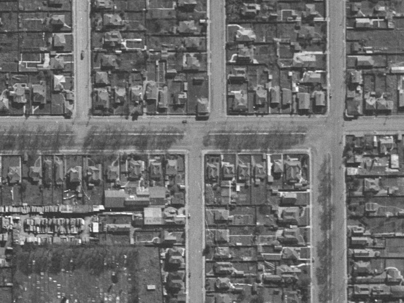 322 Bealey Avenue from the air, 1940-1944