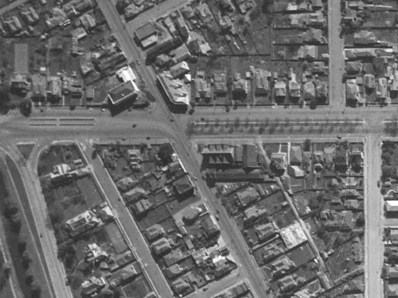 185 Victoria Street from the air, 1940-1944