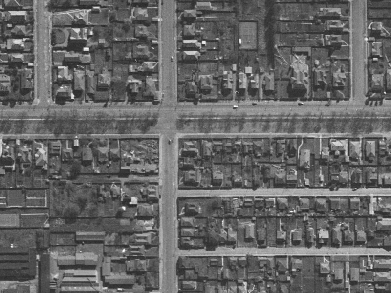 232 Bealey Avenue from the air, 1940-1944