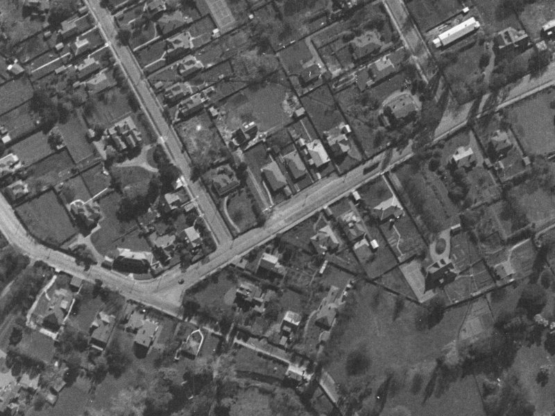 9 Holmwood Road from the air, 1940-1944